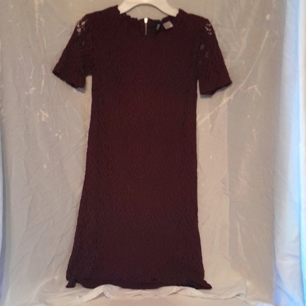 H&M Burgundy Lace Dress